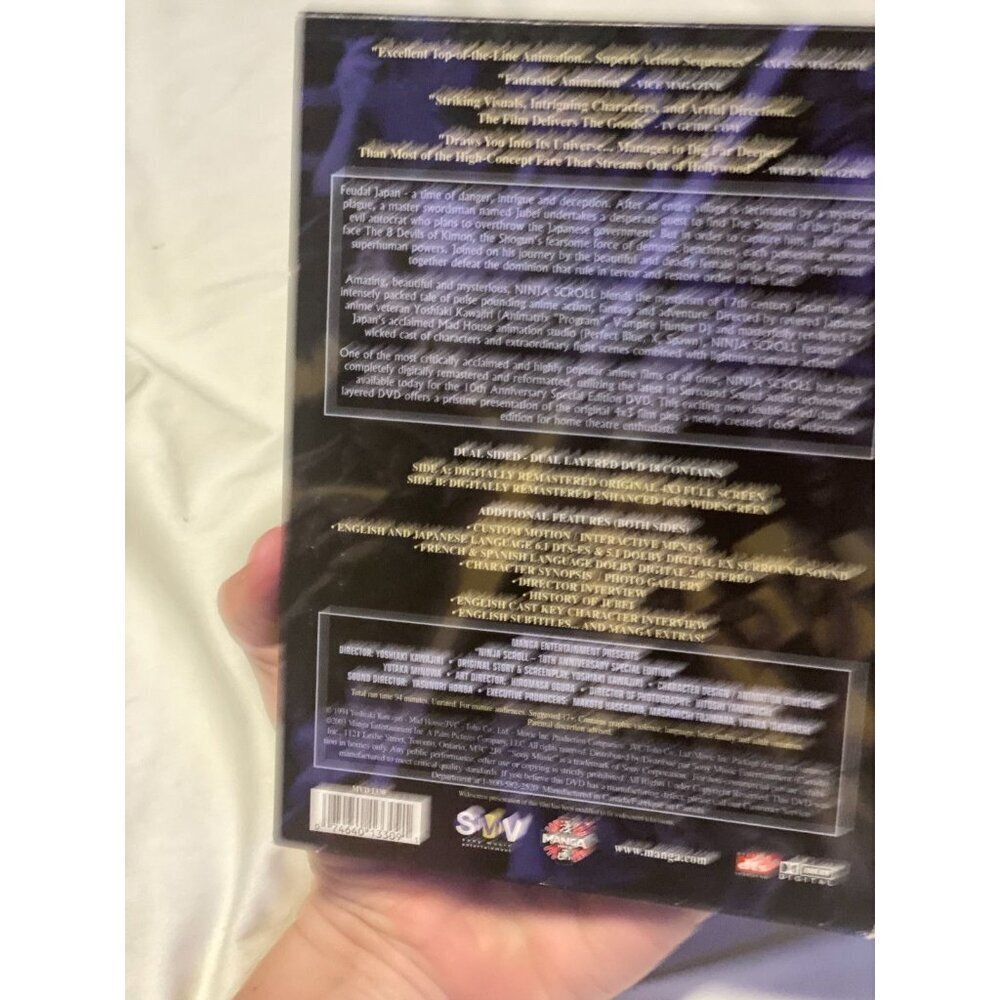 Ninja Scroll (DVD, 2003, 10th Anniversary Special Edition) - Picture 2 of 2